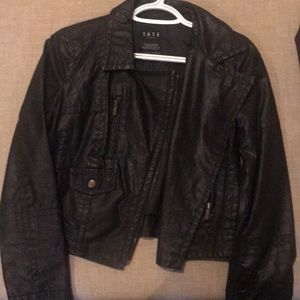 Faux leather jacket